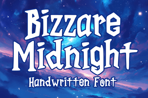 Bizzare Midnight: A Display Font Built for Digital Storytelling