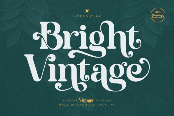 Bright Vintage: A Display Font That Elevates Campaign Visuals