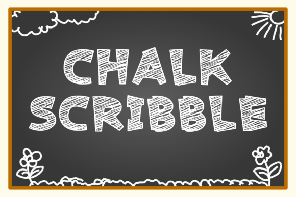 Chalk Scribble: A Display Font with Editorial Personality