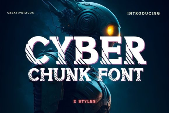 Cyber Chunk: A Display Font for Bold Editorial Storytelling