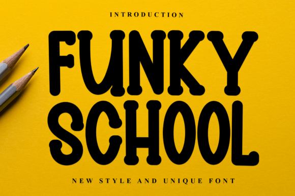 Funky School: A Display Font with Editorial Charm for Publishers and Content Creators