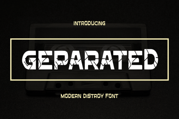 Geparated: A Display Font for Small Business Branding That Works