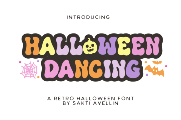 Halloween Dancing: A Retro Display Font for Editorial Charm
