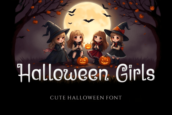 Halloween Girls Font: A Playful Typeface for Small Business Branding