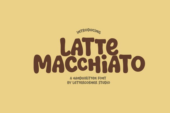 Latte Macchiato Font: A Playful Display Typeface for Branding