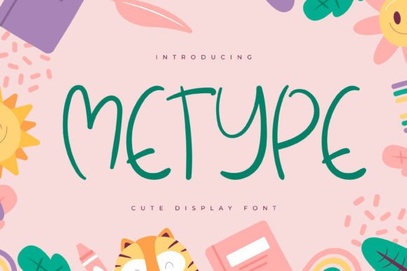 Metype: A Playful Display Font for Digital Branding and Web Design