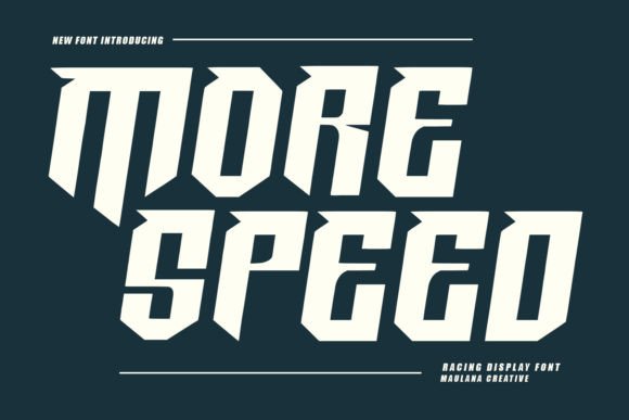 More Speed Font: A Fast Way to Upgrade Your Brand’s Look