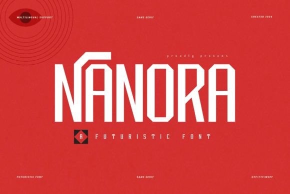 Nanora: A Futuristic Display Font for Modern Marketing