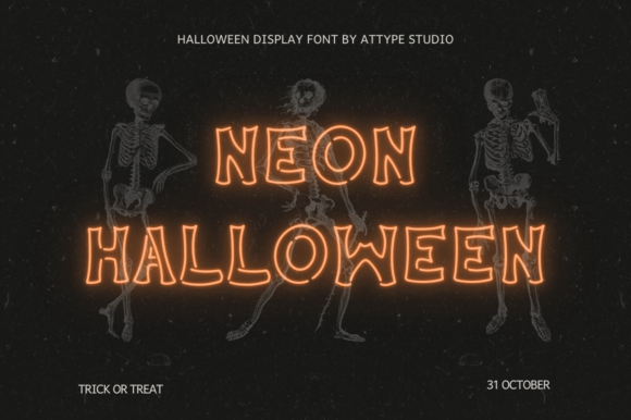 Neon Halloween: A Font That Brings Spooky Branding to Life