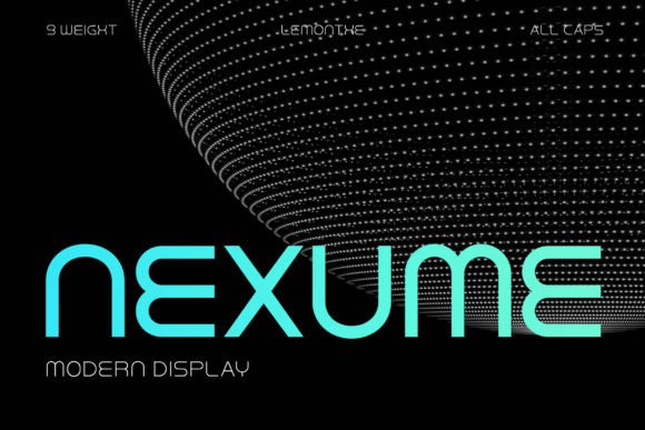 Nexume: A Modern Display Font for Clean Digital Branding
