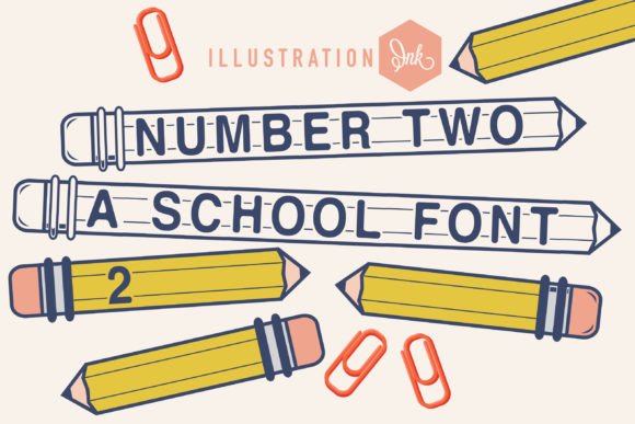 Number Two: A Playful Display Font That Brings Pencil-Sketched Charm to Editorial Design