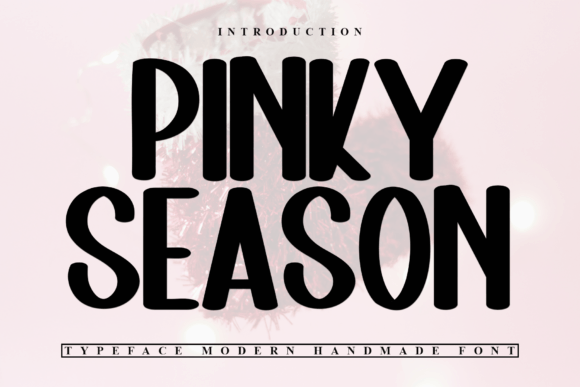 Pinky Season: A Festive Display Font for Small Business Branding