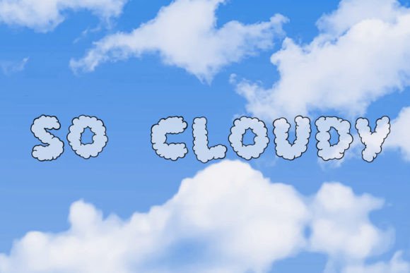 So Cloudy Font: A Playful Typeface for Memorable Branding
