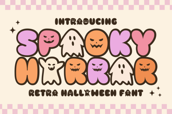 Spooky Horror Typeface: Vintage Charm for Small Business Branding