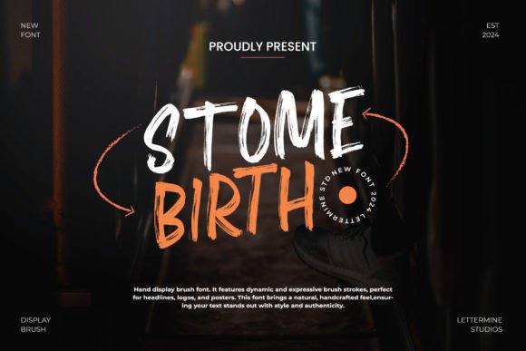Stome Birth: A Brush Display Font for Brands That Want to Feel Real