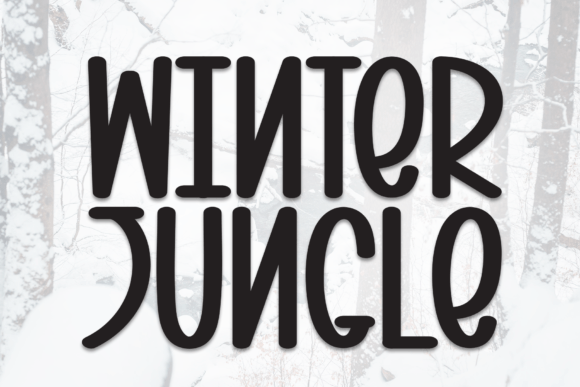 Winter Jungle: A Bold Display Font for Crafters and Creators
